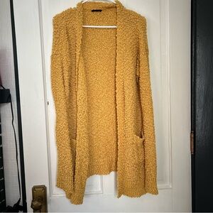 Cozy Mustard Yellow Women's Cardigan